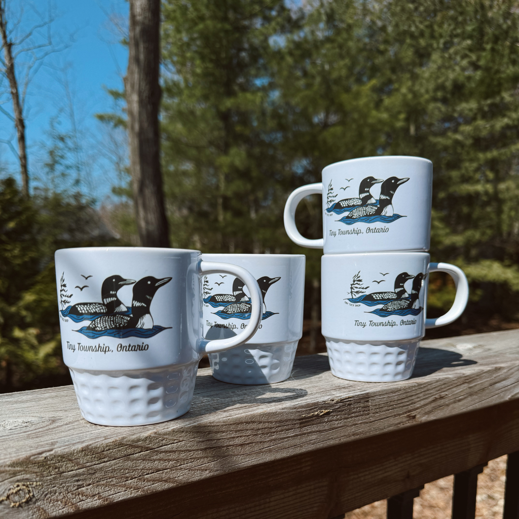 the loon stacking mug