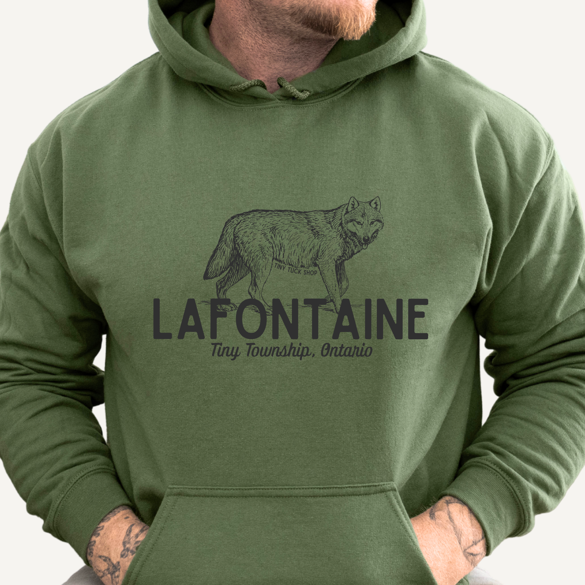 le loup de lafontaine hoodie