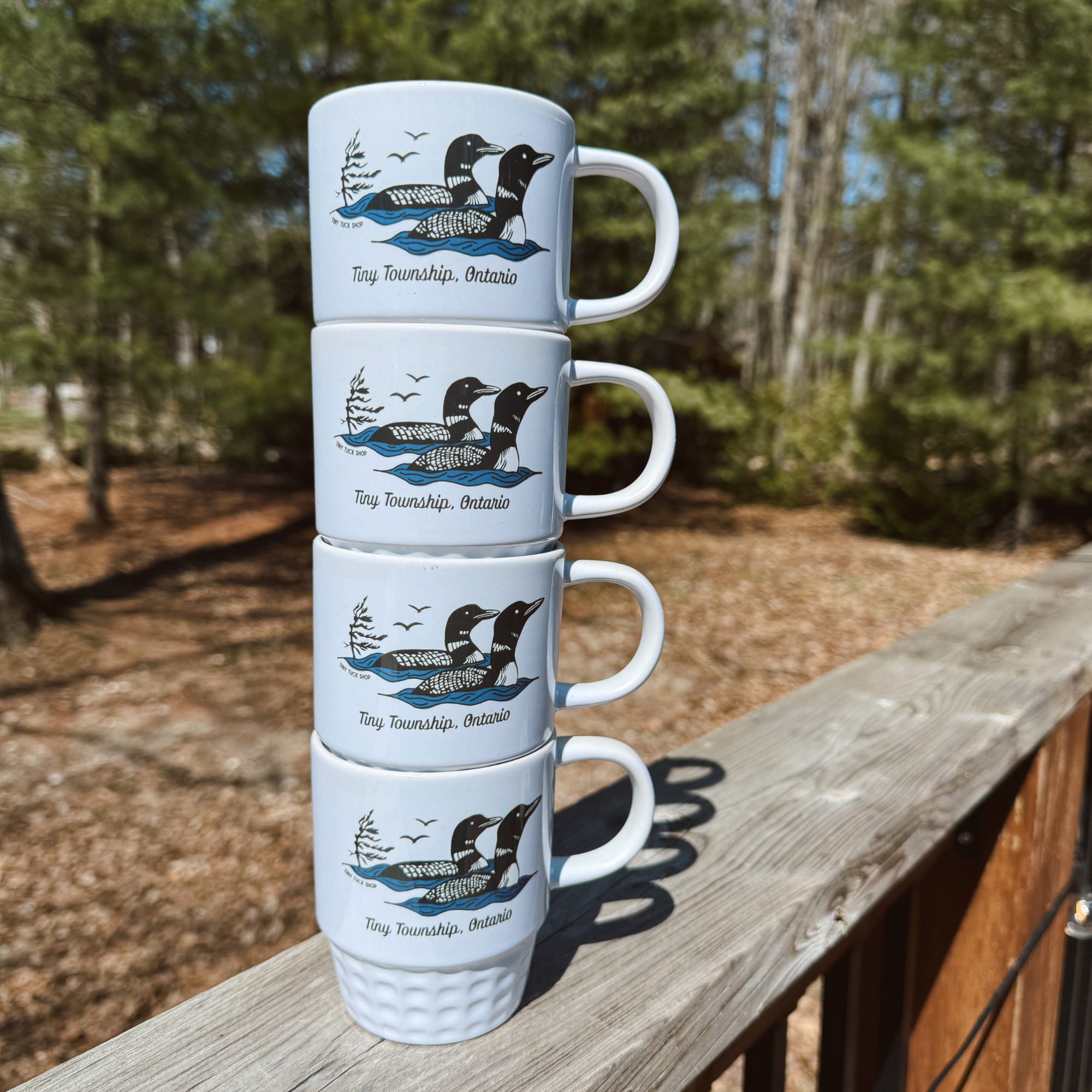 the loon stacking mug