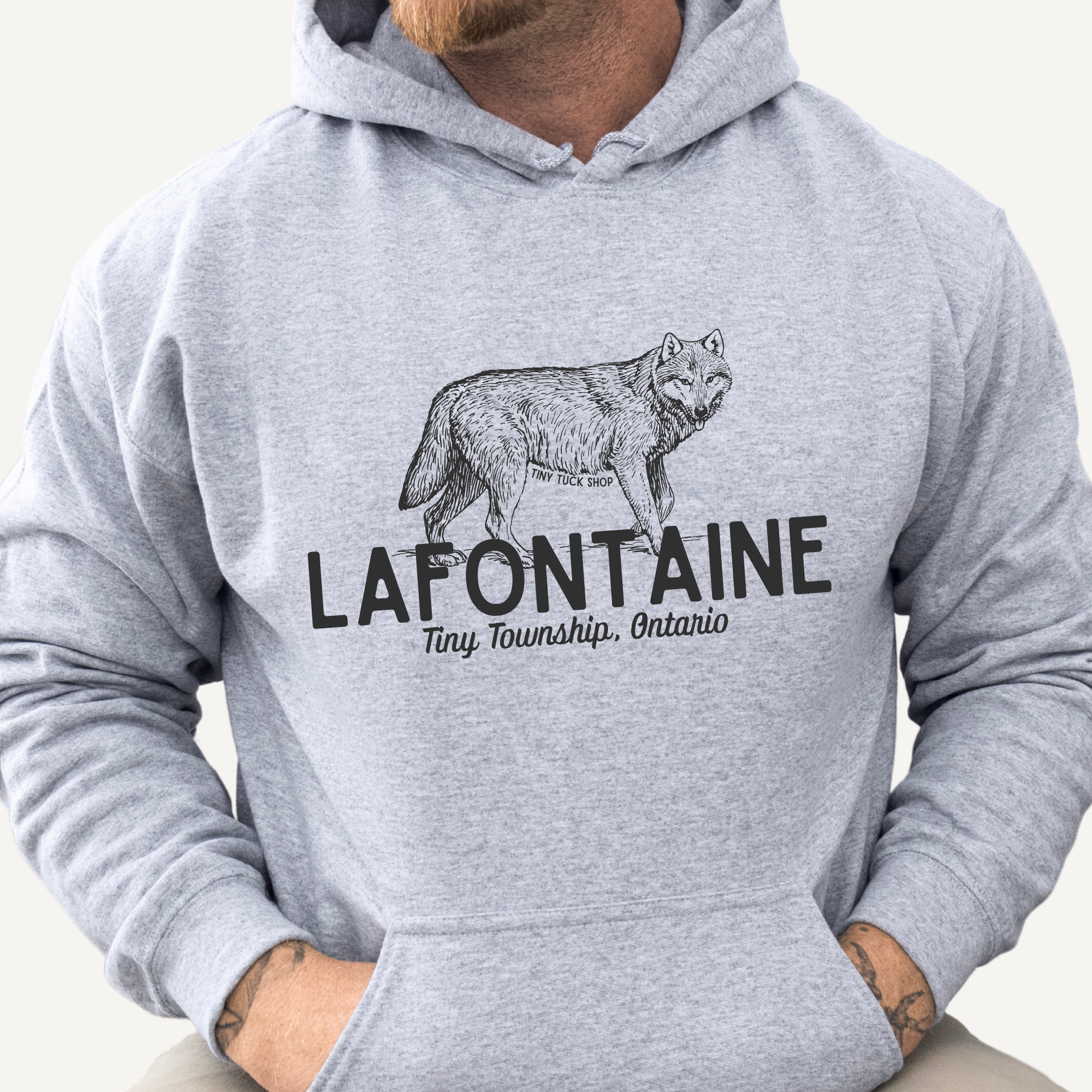 le loup de lafontaine hoodie