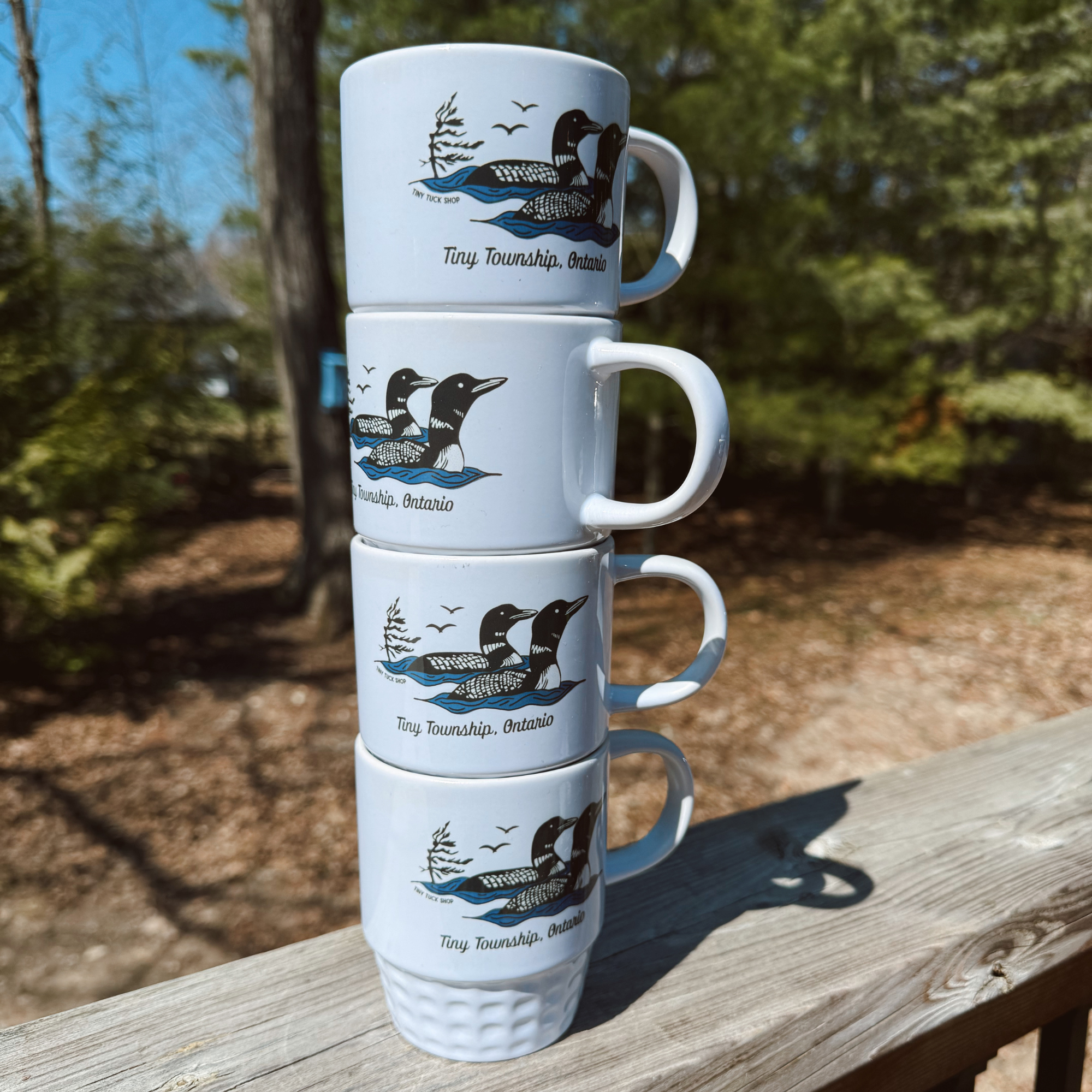 the loon stacking mug