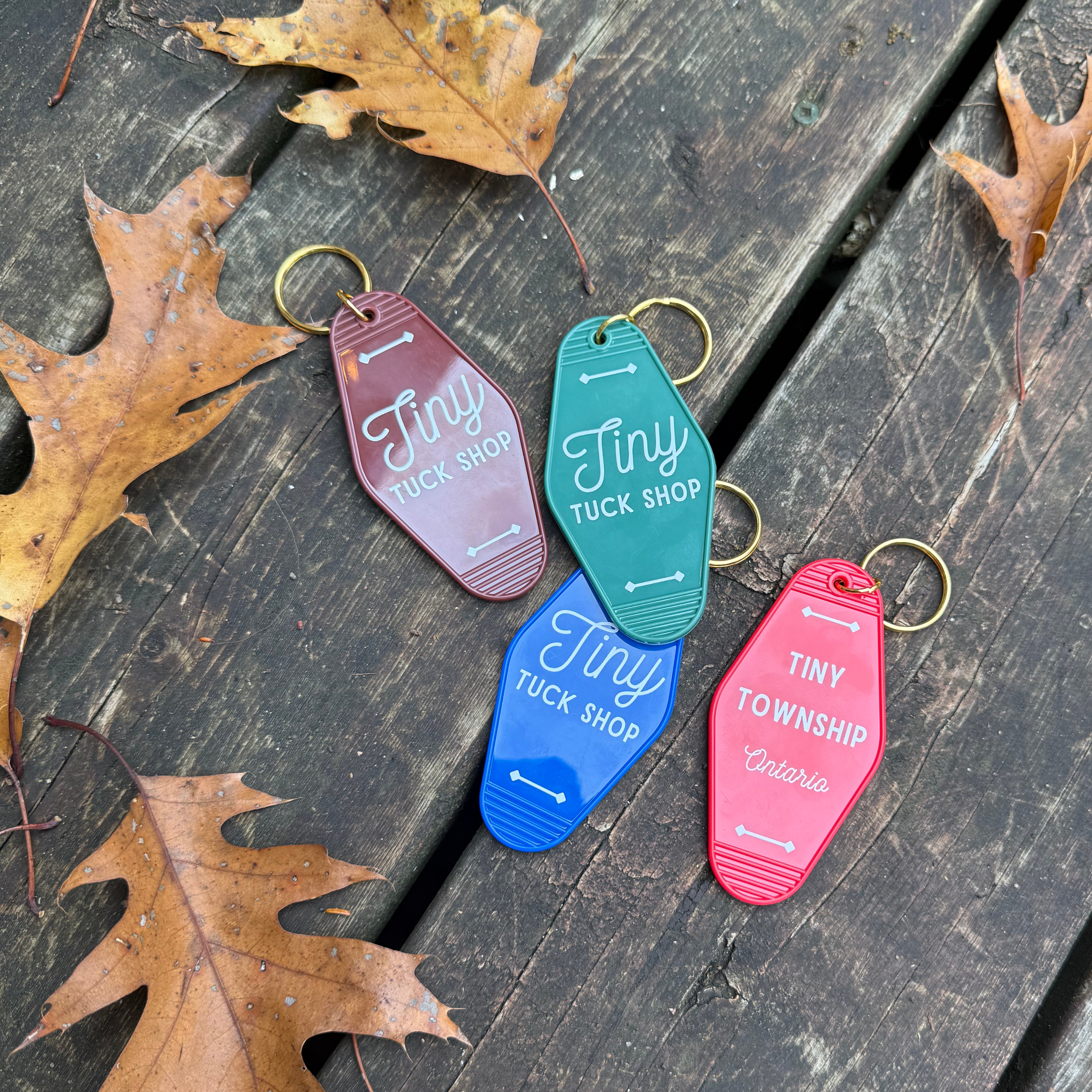 the tiny motel keychain