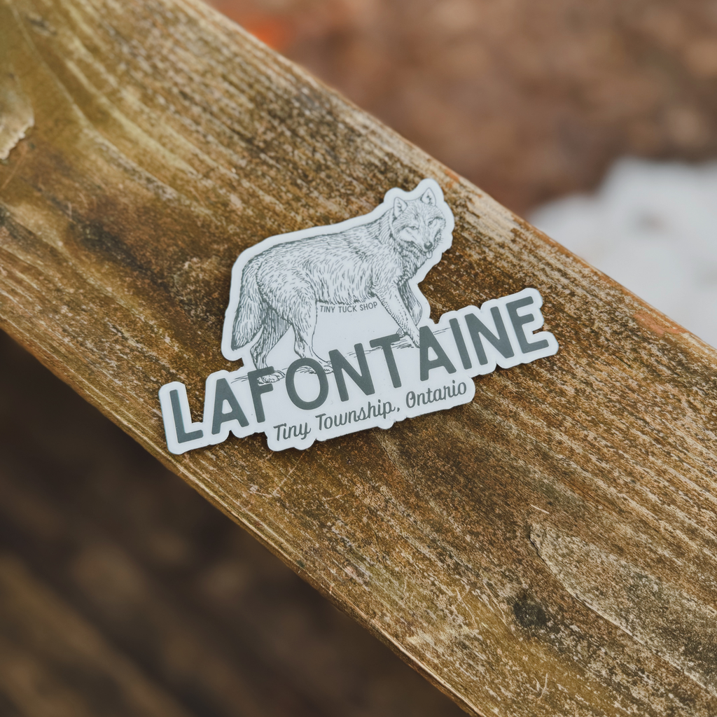 le loup de lafontaine sticker