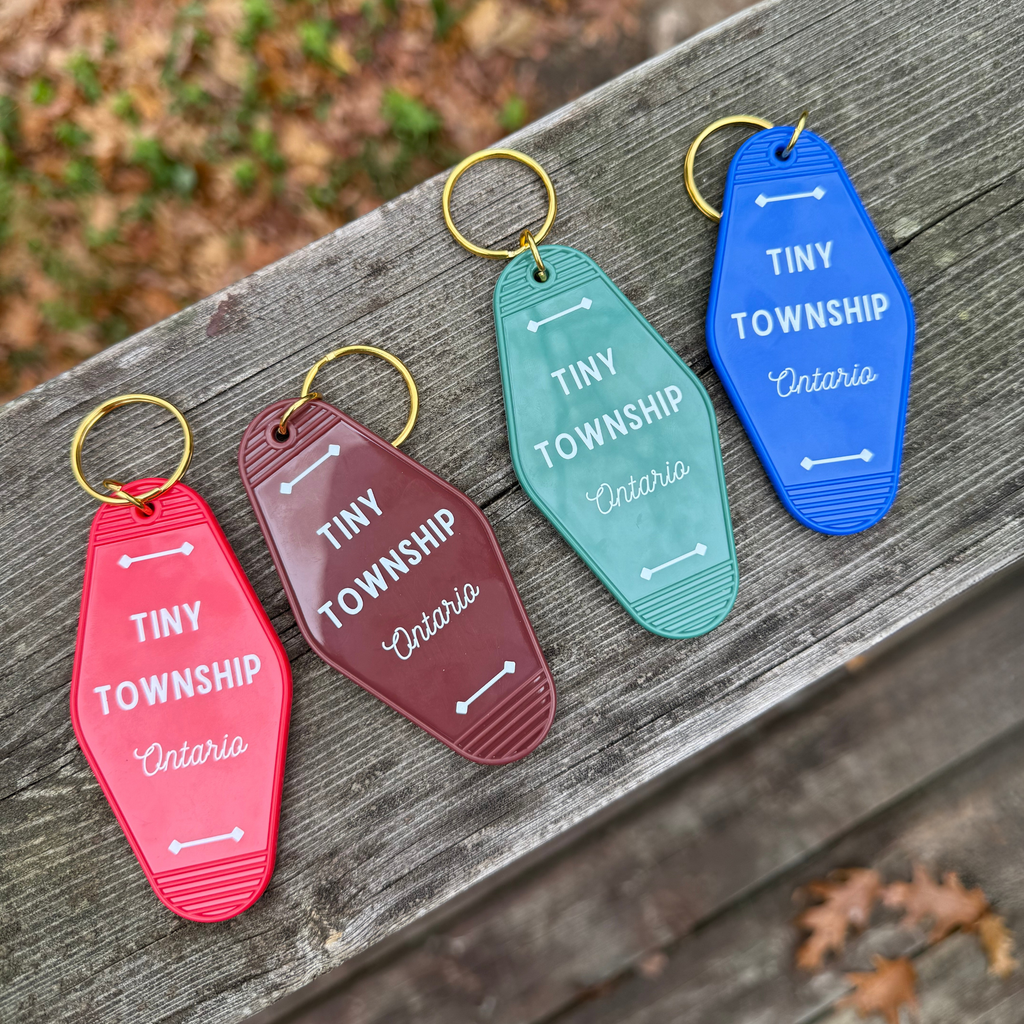 the tiny motel keychain