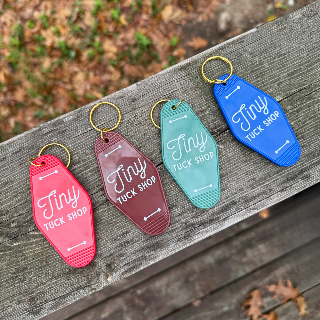 the tiny motel keychain
