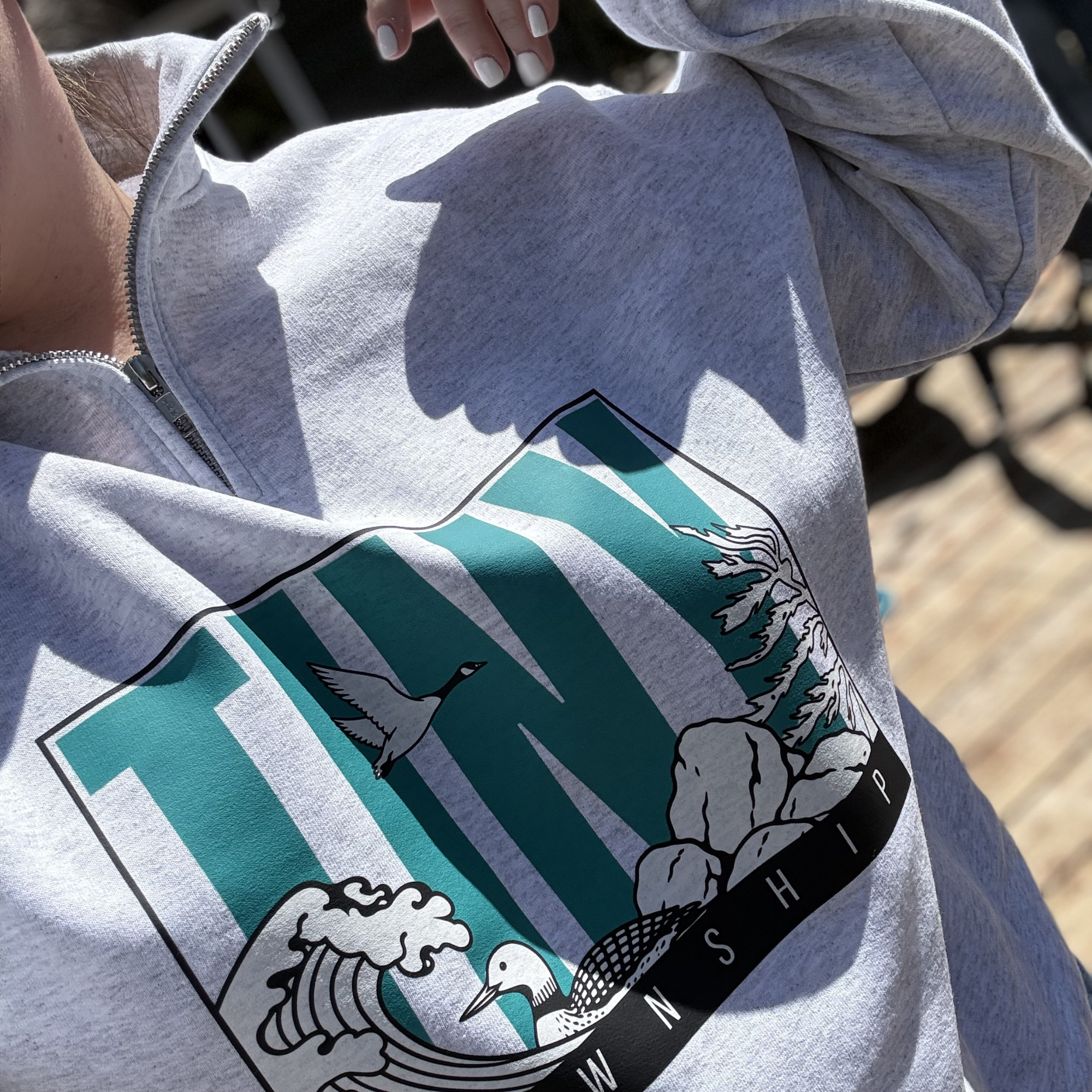 the retro tiny 1/4 zip