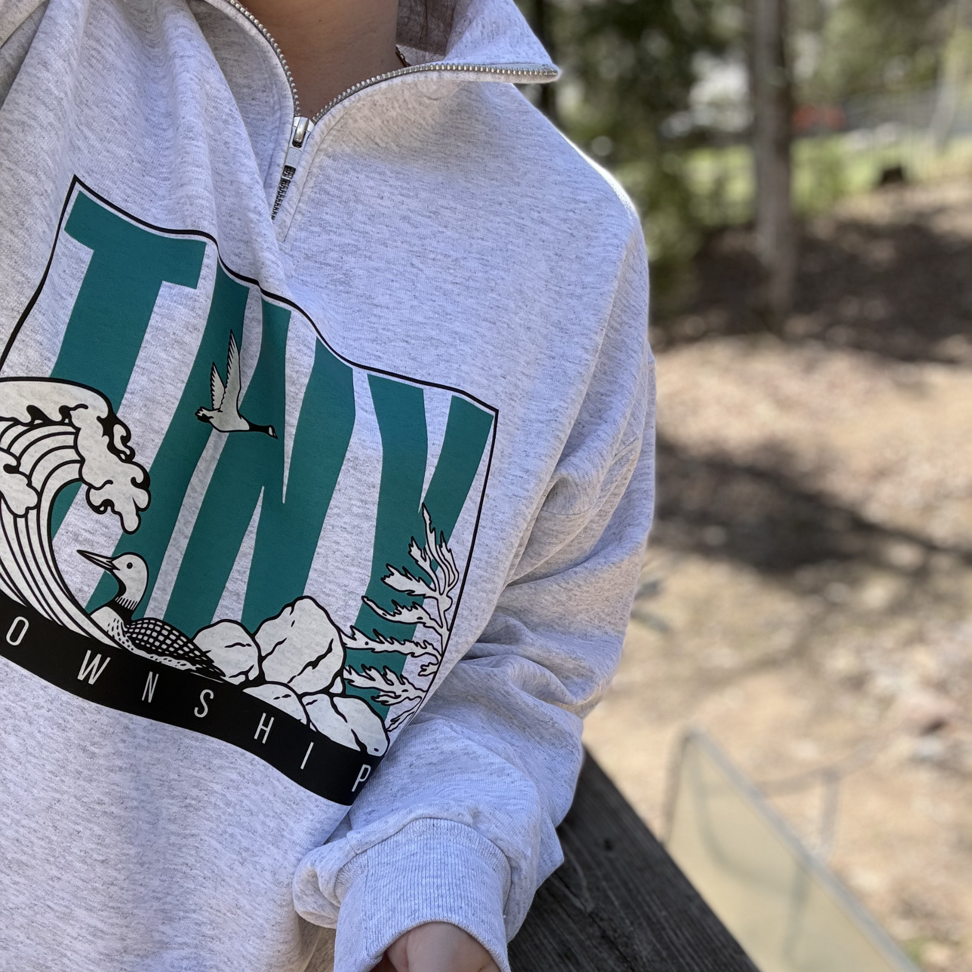 the retro tiny 1/4 zip