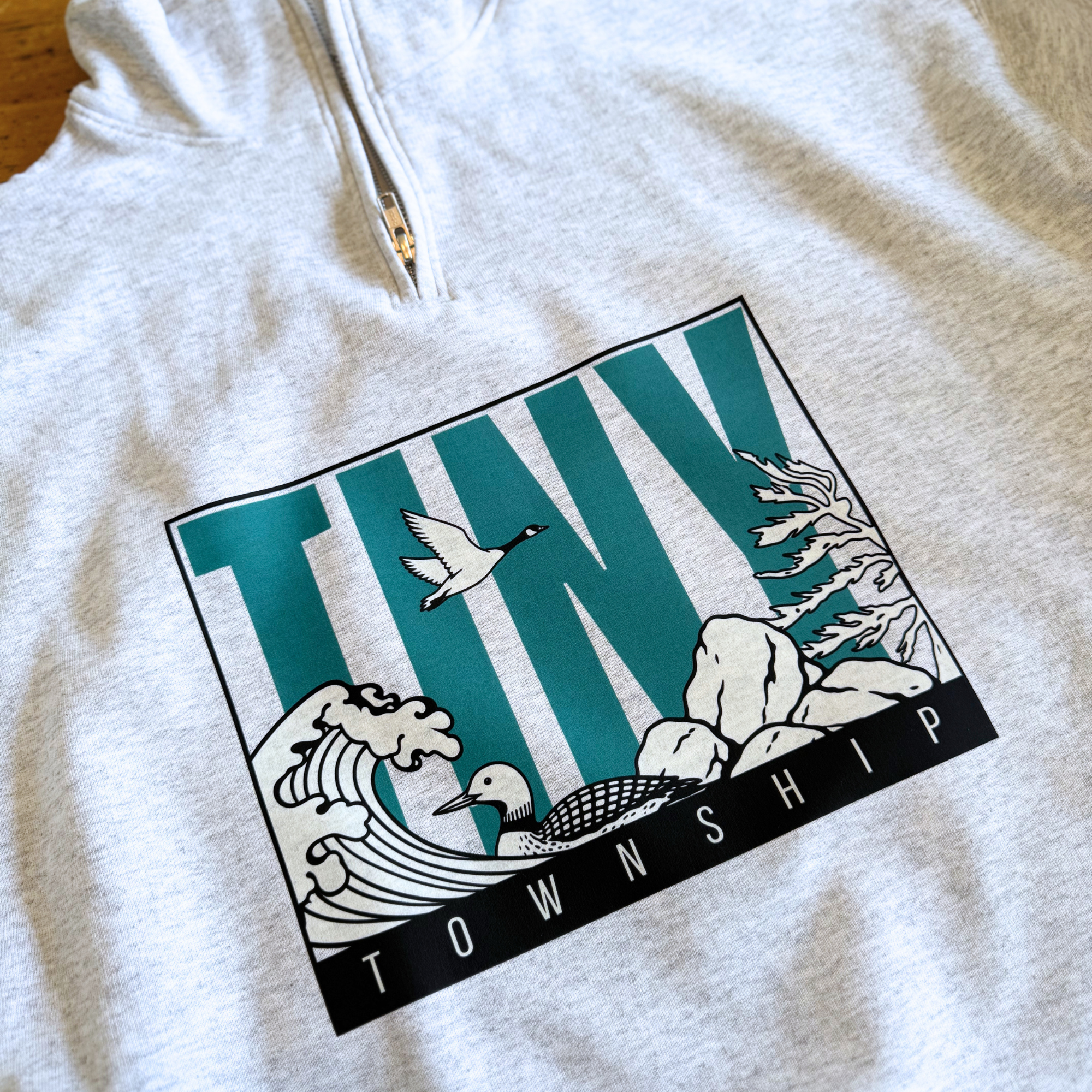 the retro tiny 1/4 zip